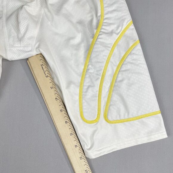 Under Armour Heat Gear Boxer Brief Compression Shorts Cup Boys XL White Yellow - Picture 8 of 13